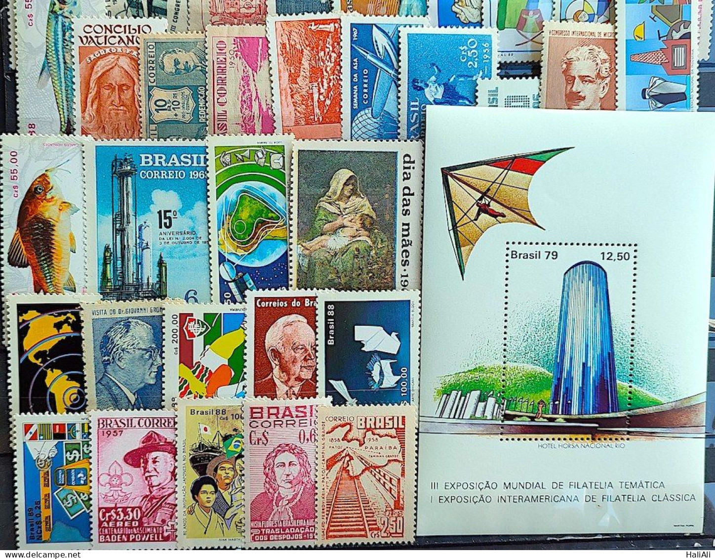 L1C Lots Of Brazil Stamps 100 Units Mint - Collezioni & Lotti