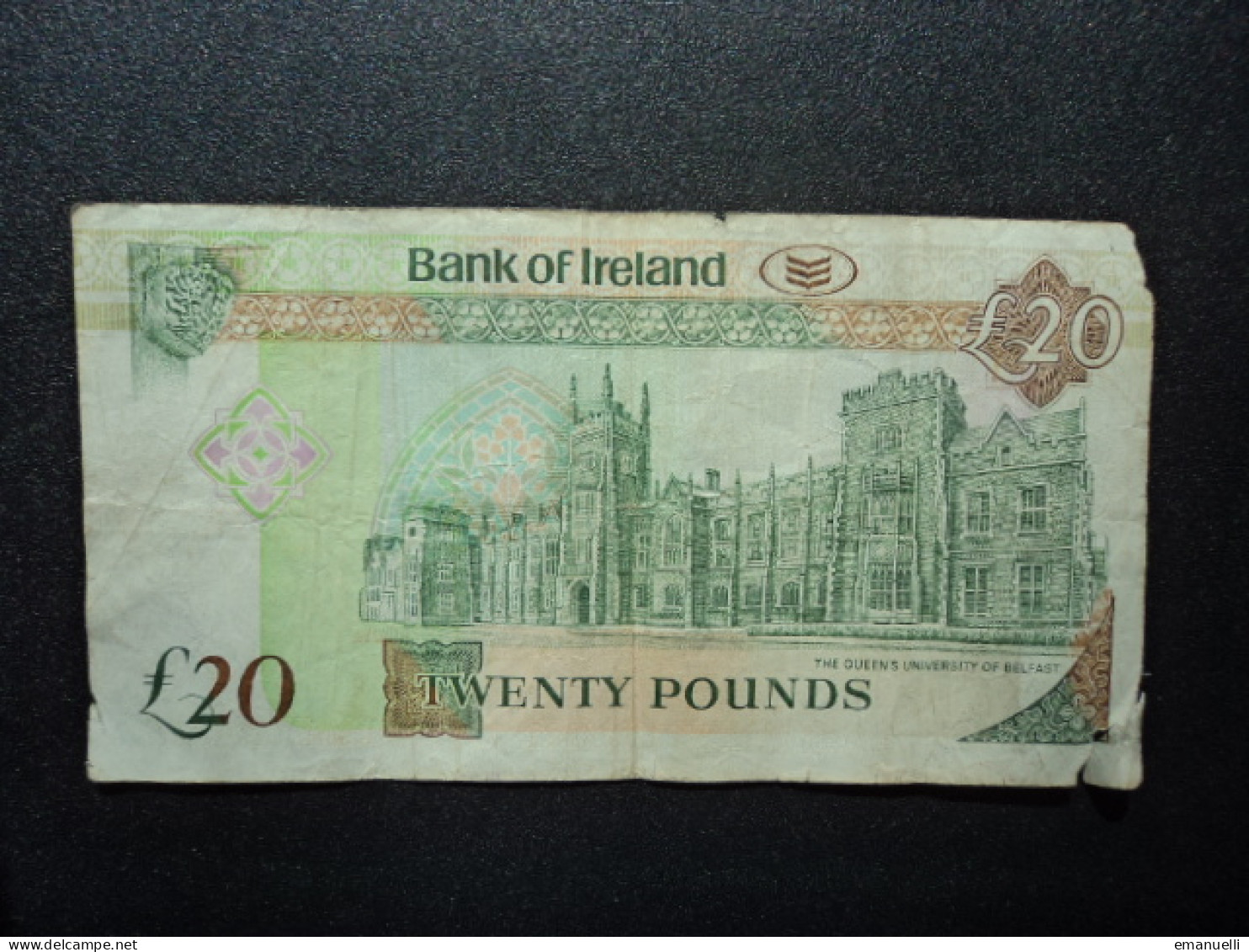 IRLANDE DU NORD * : BANK OF IRELAND : 20 POUNDS   28.5.1993   P 72c     B+ - 20 Pounds