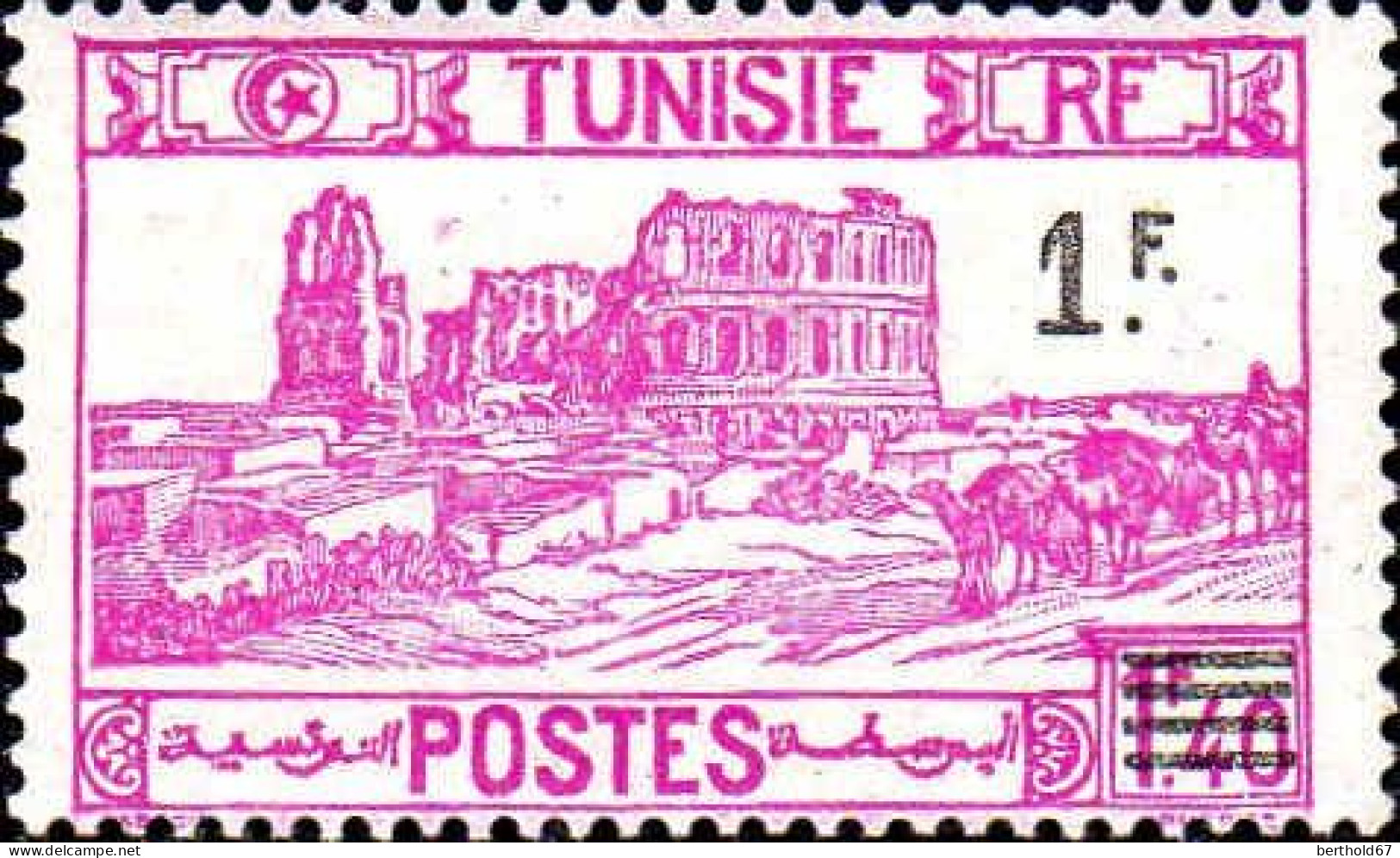 Tunisie Poste N** Yv:223/226 Divers Nv.val.en Surch - Nuevos