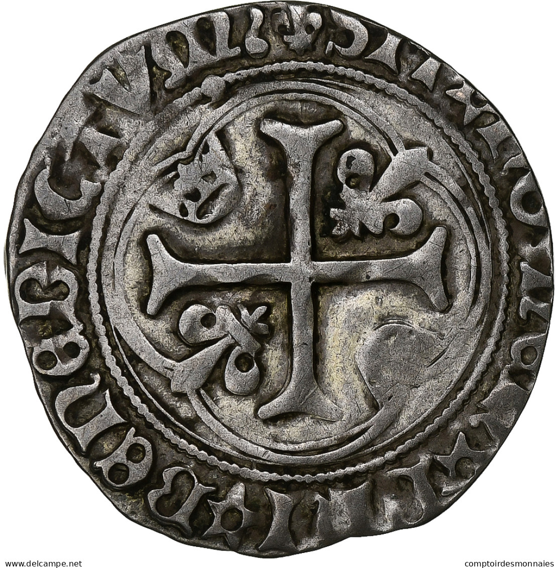 France, Louis XII, Blanc à La Couronne, Châlons-en-Champagne, Billon, TB+ - 1498-1515 Lodewijk XII