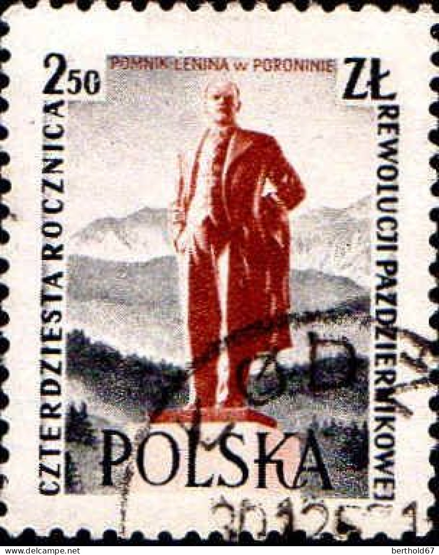 Pologne Poste Obl Yv: 914/915 40.Anniversaire De La Révolution D'octobre (Beau Cachet Rond) - Usati