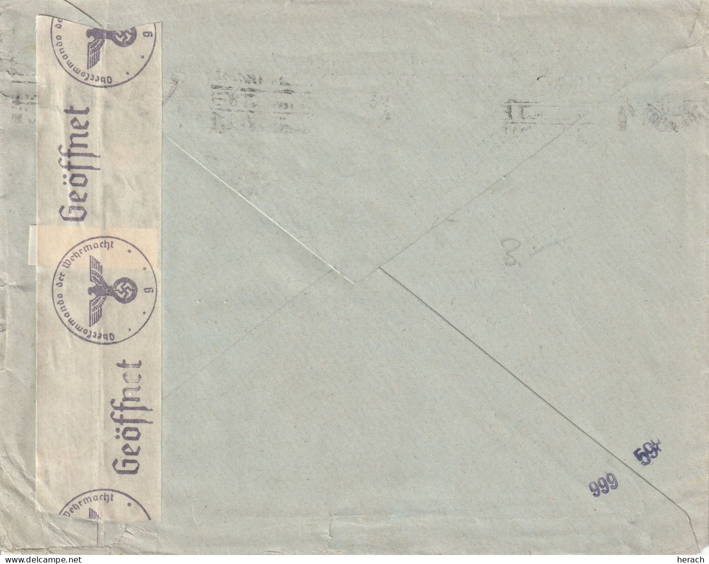 Roumanie Lettre Censurée Pour L'Allemagne 1940 - Lettres & Documents