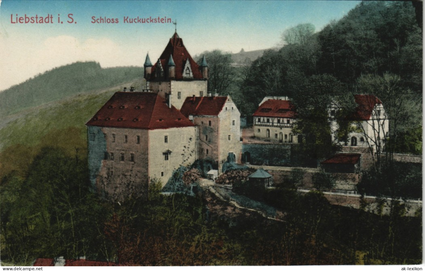 Ansichtskarte Liebstadt Schloß Kuckuckstein (coloriert) 1912 - Liebstadt