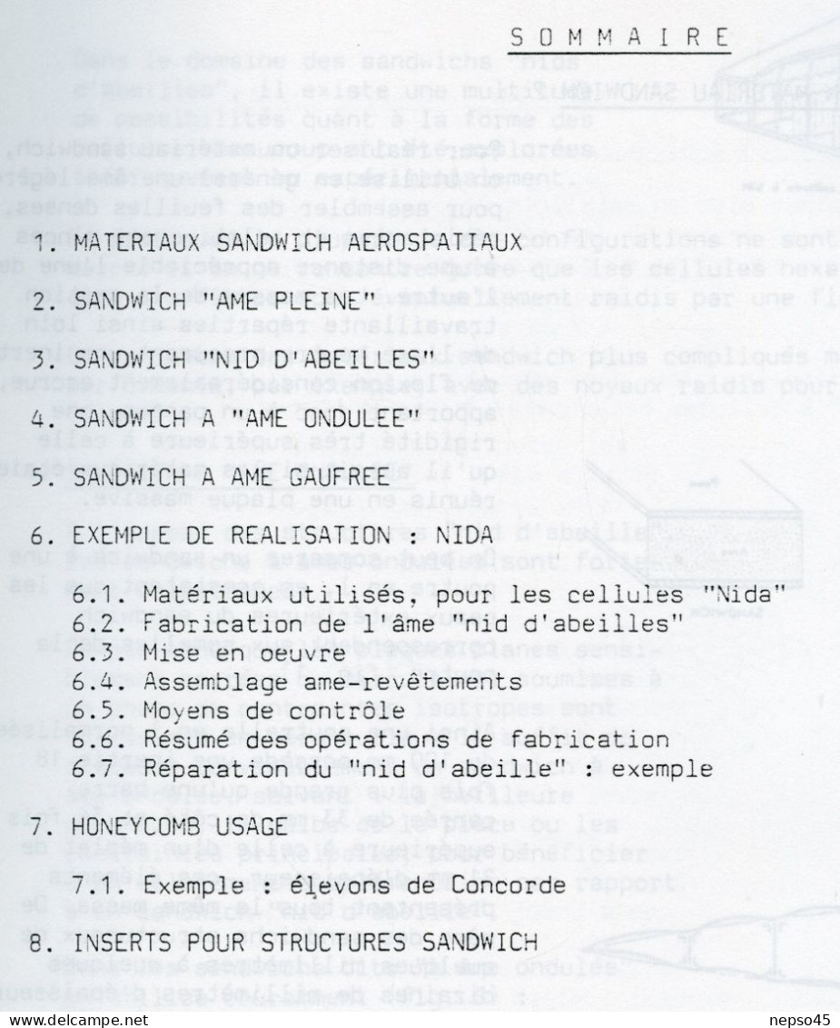 Air France Centre D'instruction.Les Matériaux Sandwich. - Altri & Non Classificati