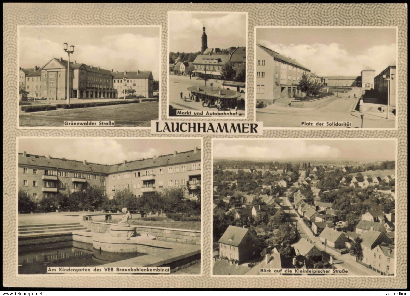 Lauchhammer Mehrbild-AK Mit Straßen, Markt Und Autobahnhof Uvm. 1964 - Lauchhammer