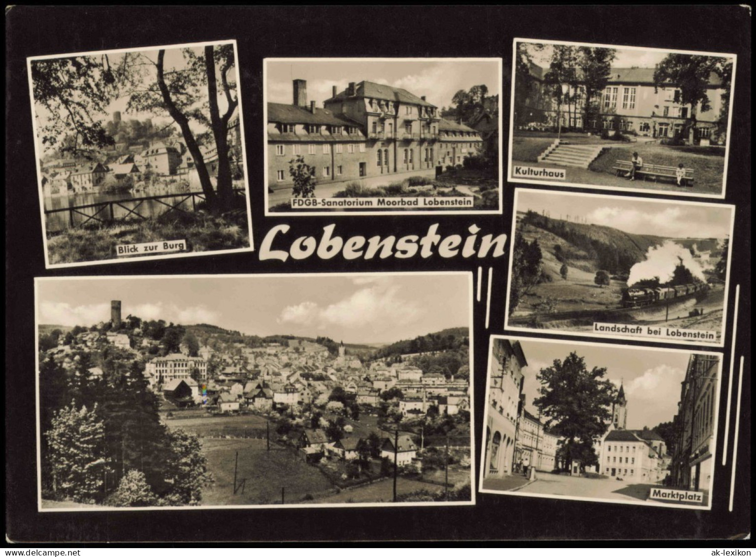 Ansichtskarte Bad Lobenstein Mehrbildkarte Mit Ortsansichten 1965 - Lobenstein
