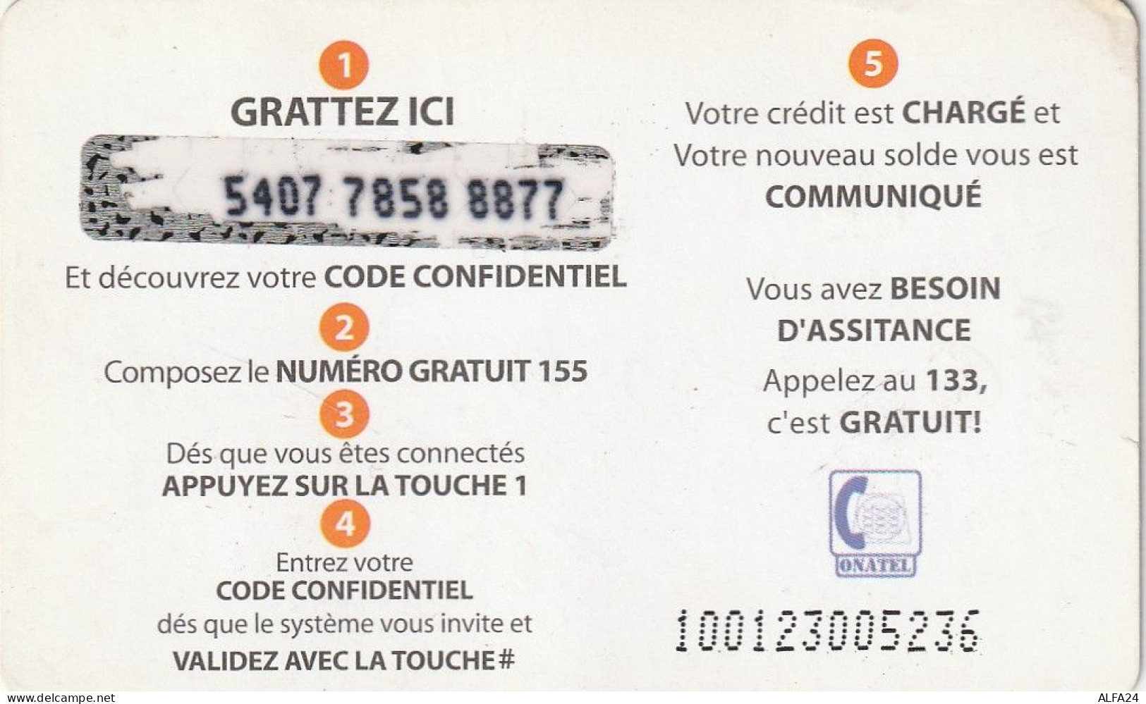 PREPAID PHONE CARD BURKINA FASO  (CZ2929 - Burkina Faso