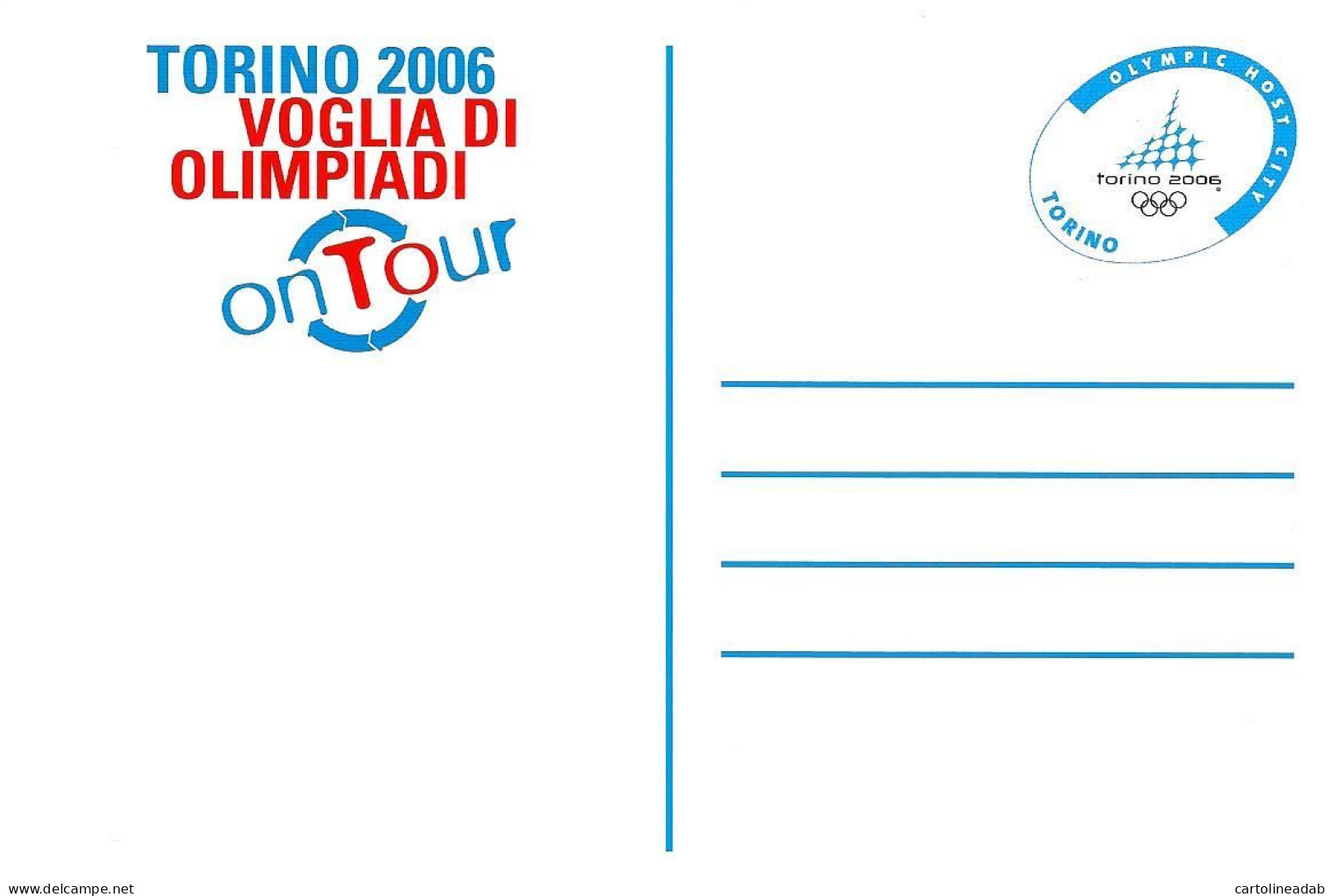 [MD9860] CPM - TORINO MOLE ANTONELLIANA -TORINO 2006 VOGLIA DI OLIMPIADI ON TOUR - PERFETTA - NV - Mole Antonelliana
