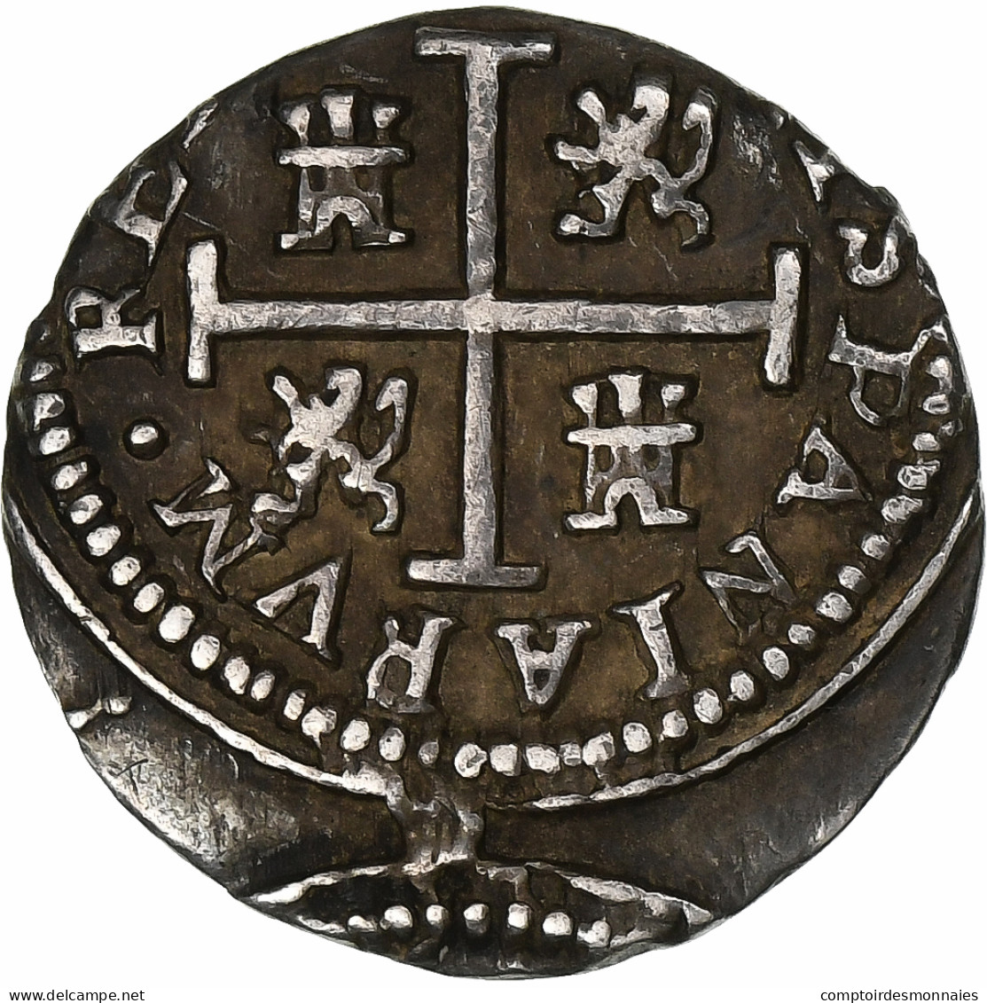 Espagne, Philippe IV, 1/2 Réal, Date Incertaine, Segovia, Argent, TTB+ - First Minting