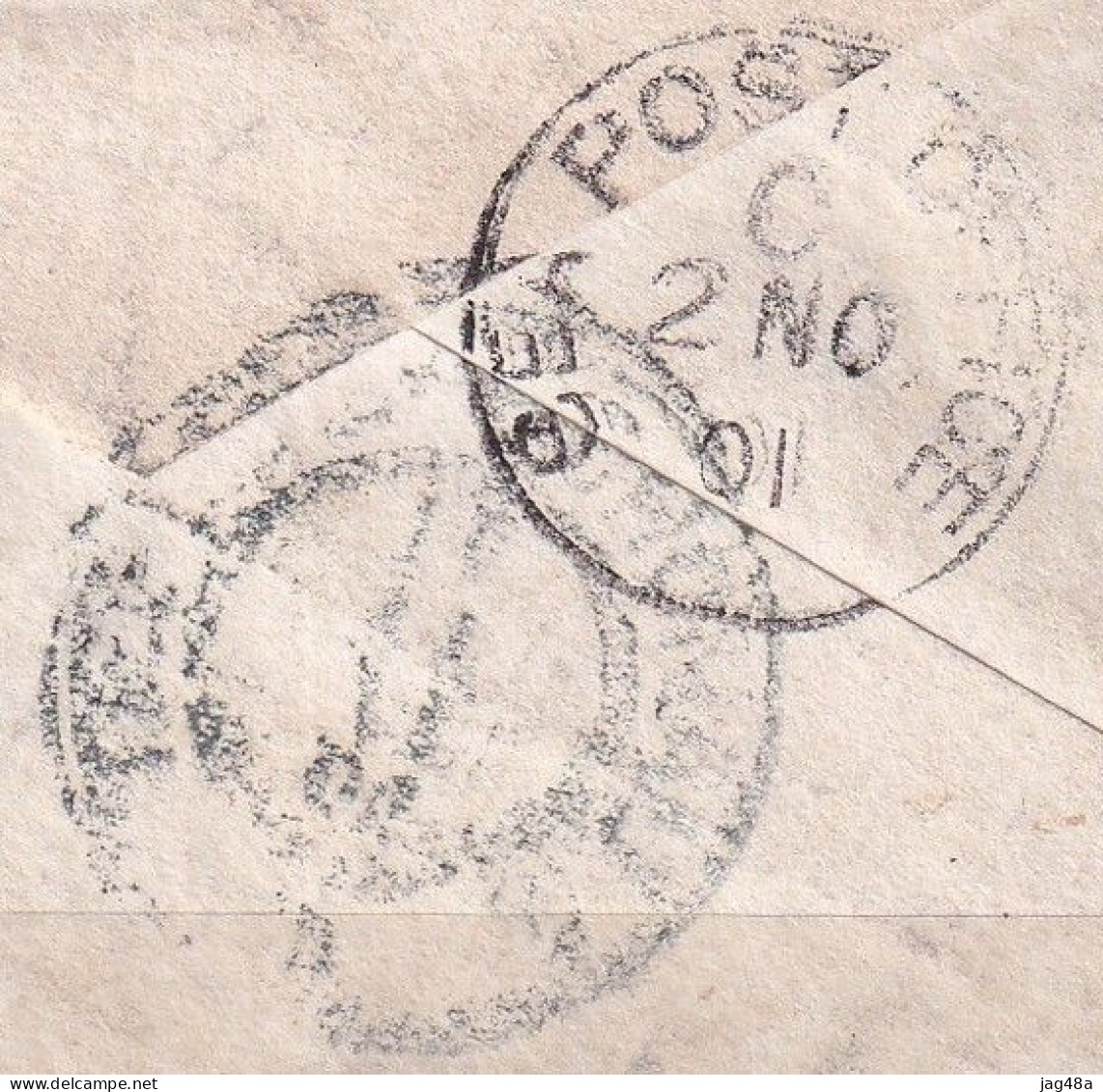 INDIA. 1901/Feroke, Uprated One-anna Postal Stationery Envelope/via SeaPost. - Faridkot