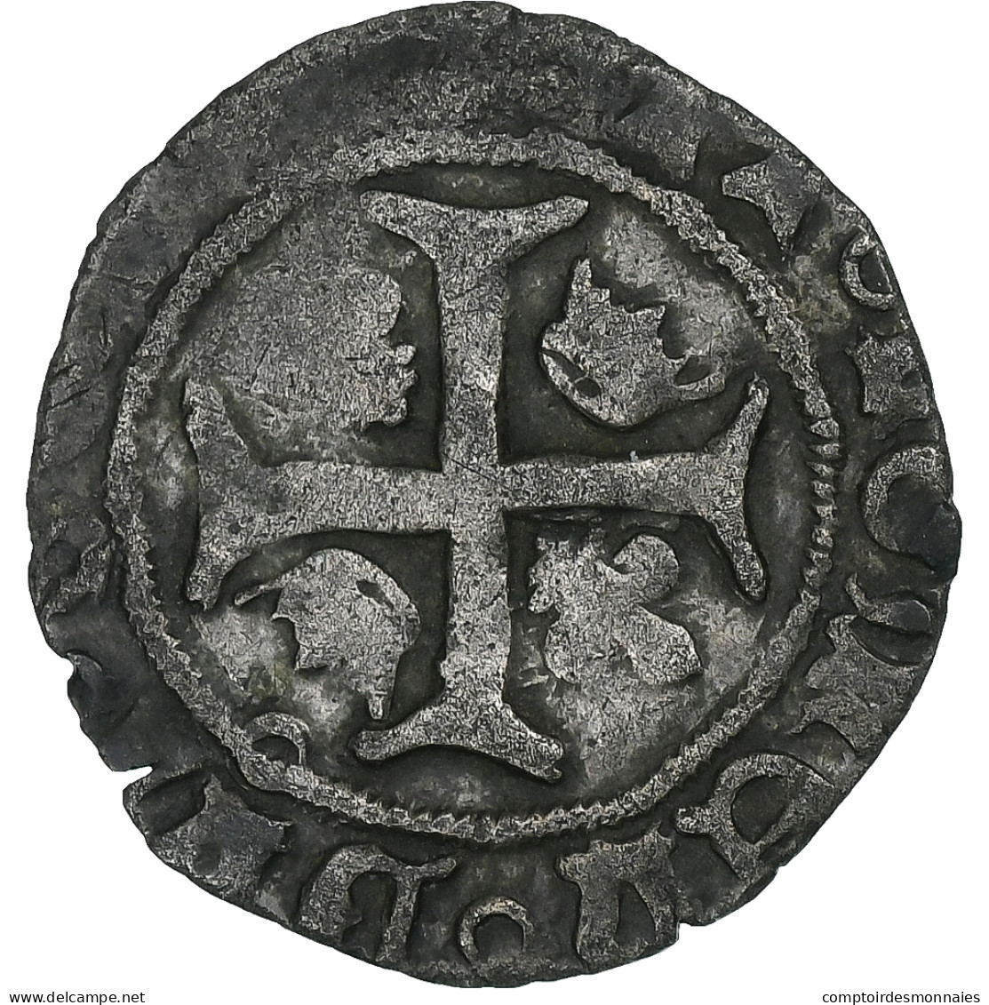 France, Charles VIII, Liard Au Dauphin, 1488-1498, Limoges, Billon, TB - 1483-1498 Charles VIII The Affable