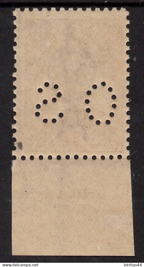 AUSTRALIA 1923-24  6d CHESTNUT KANGAROO (DIE IIB) "OS" STAMP PERF.12 3rd WMK  SG.O76 SELVEDGE . - Mint Stamps