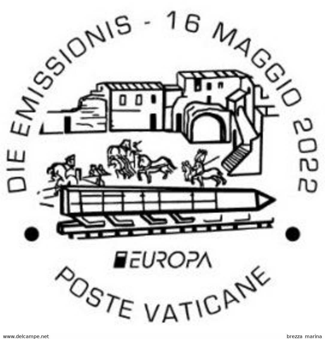 Nuovo - MNH - VATICANO - 2022 - Europa: Storie E Miti – Obelisco – 0.10 - Nuevos