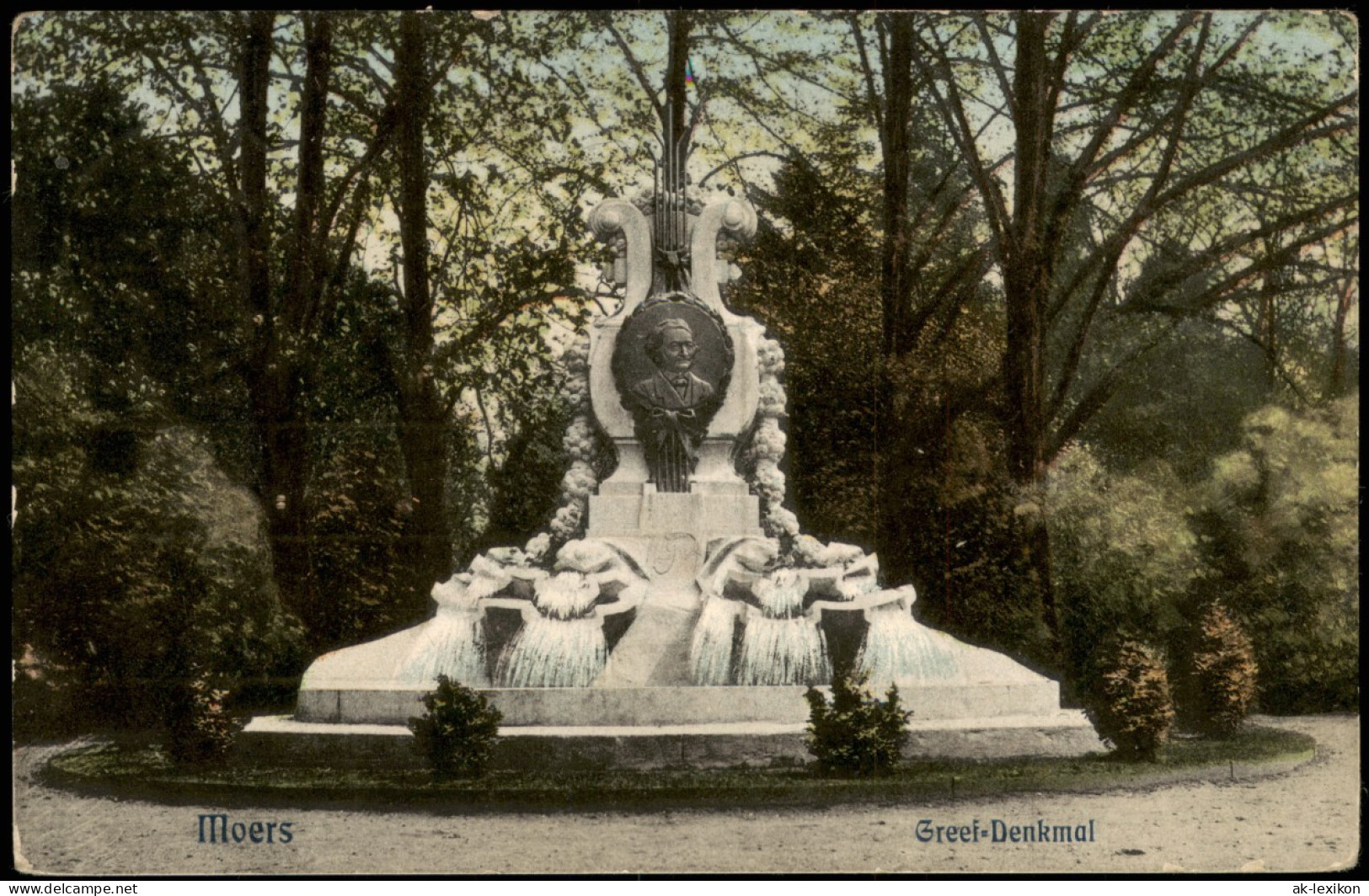 Ansichtskarte Moers Greef Denkmal 1910 - Moers