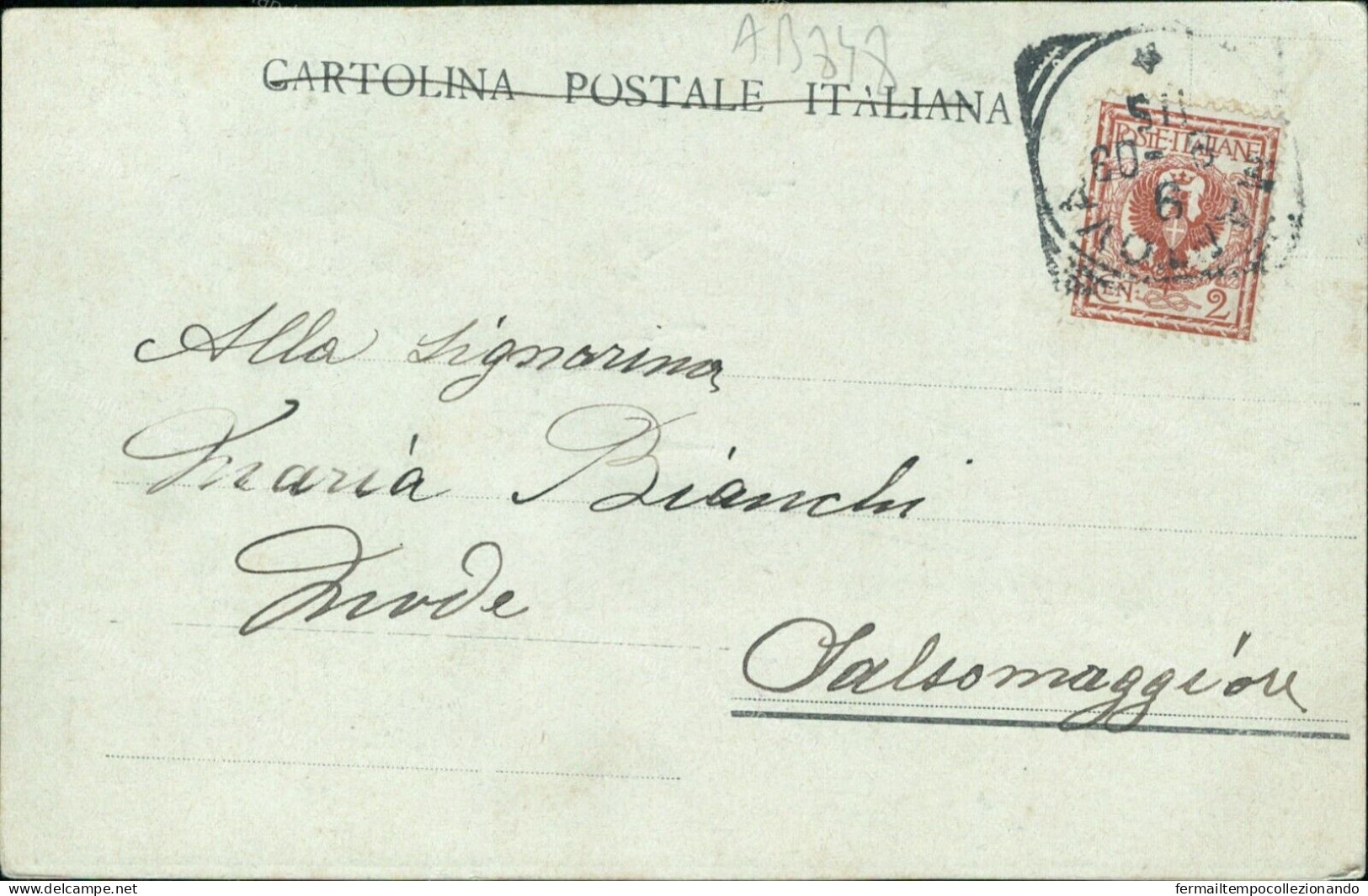 Ab848 Cartolina Mantova Citta' Via Magistrato 1905 Lombardia - Mantova