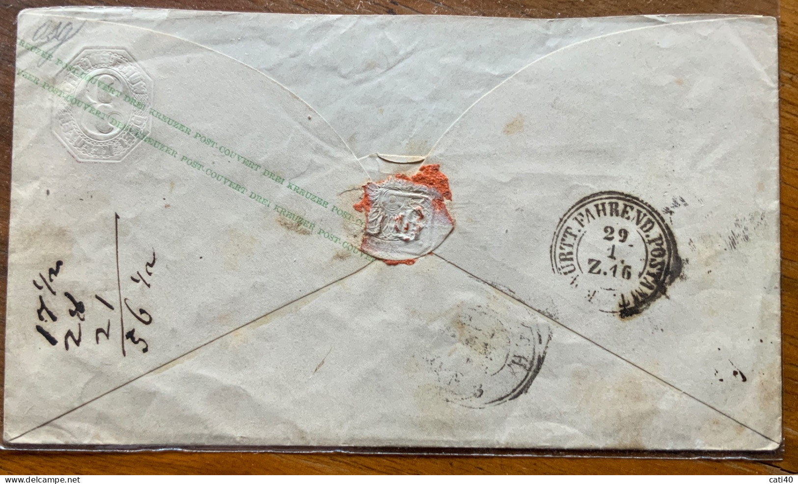 GERMANIA - BUSTA POSTALE WÜRTTEMBERG 3 K FROM LEUTKIRCH 28/1/63 TO BIBERACH - Postal  Stationery