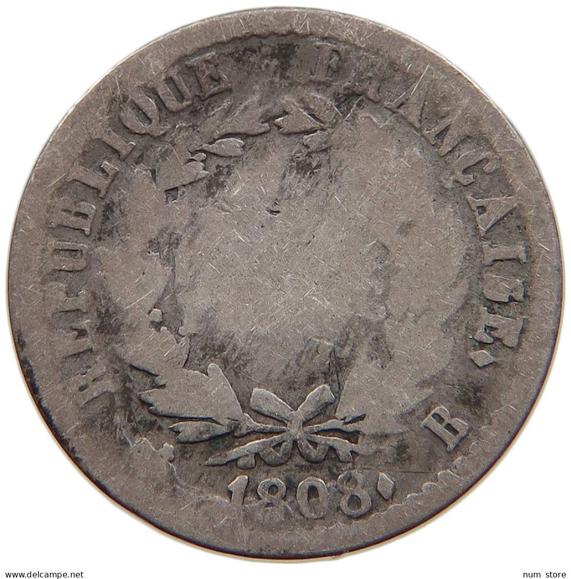 FRANCE 1/2 FRANC 1808 B Napoleon I. 1804-1814, 1815 #s106 0263 - 1/2 Franc