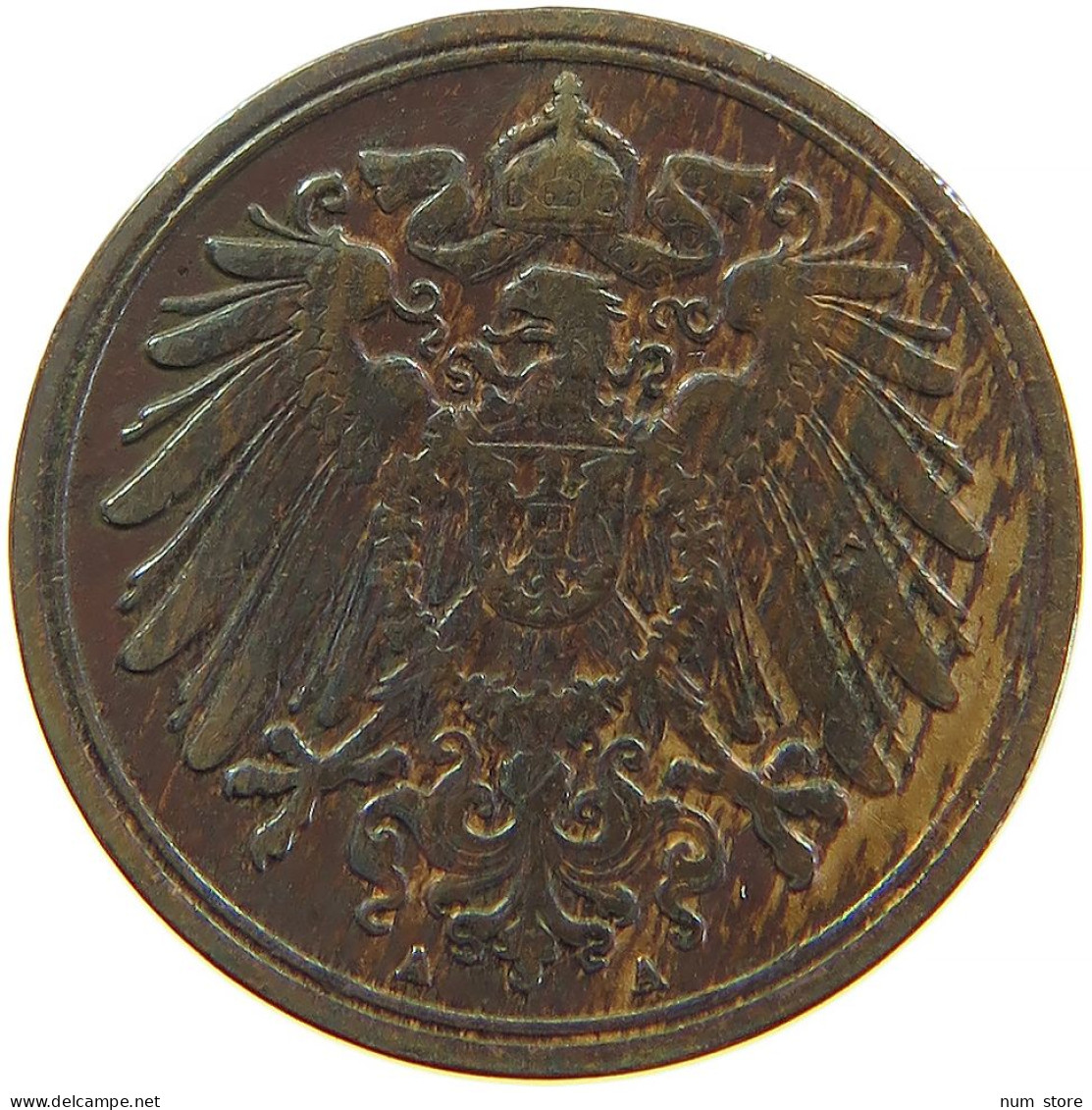 GERMANY EMPIRE 1 PFENNIG 1911 A #s109 0609 - 1 Pfennig