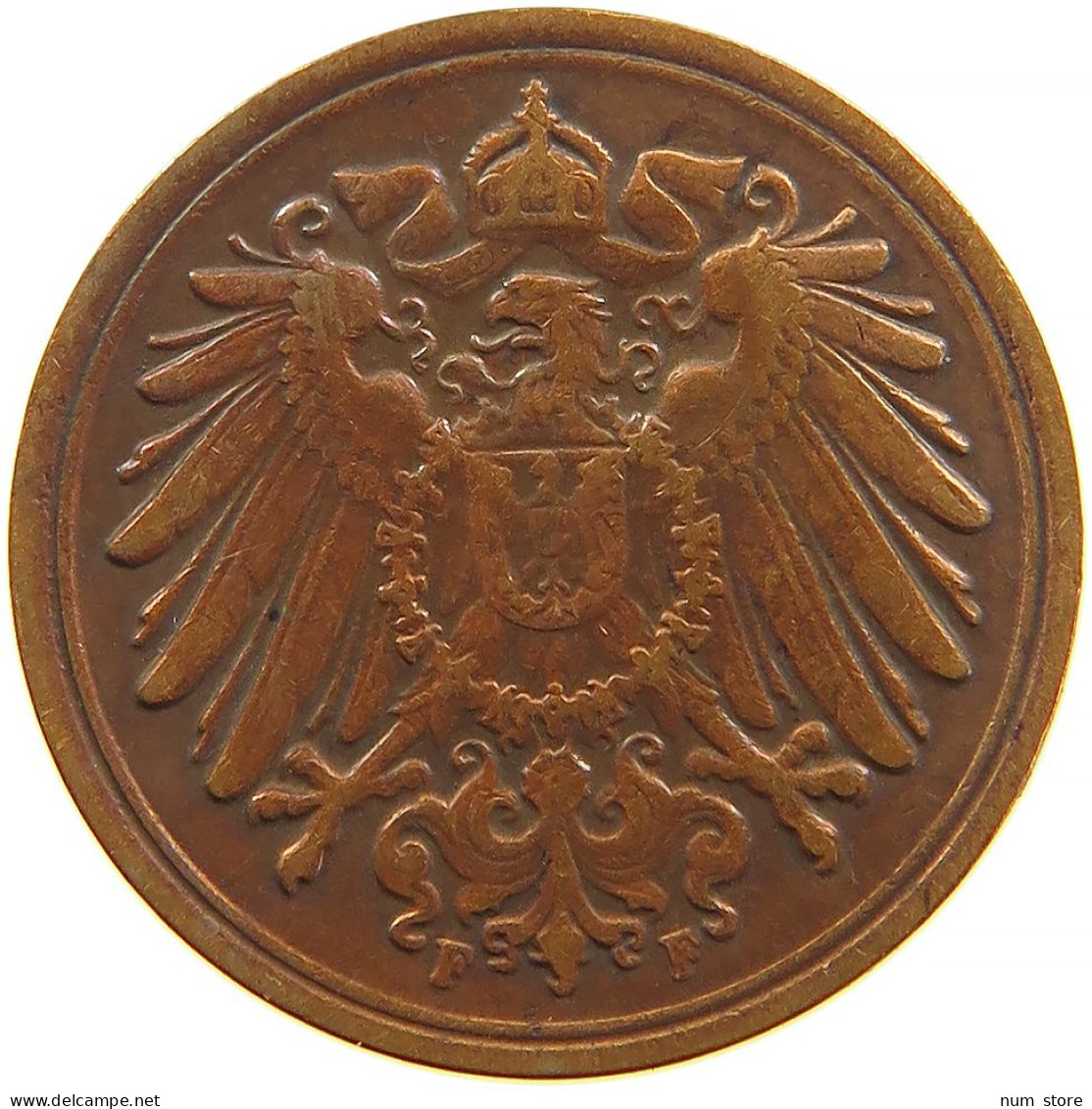 GERMANY EMPIRE 1 PFENNIG 1910 F #s109 0623 - 1 Pfennig