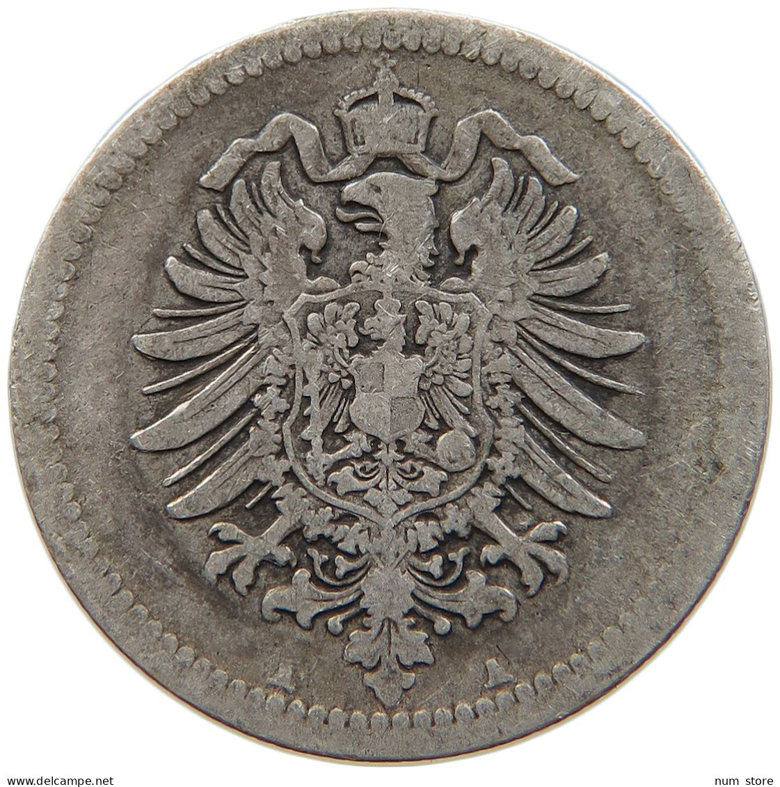 GERMANY EMPIRE 50 PFENNIG 1875 A #s109 0875 - 50 Pfennig