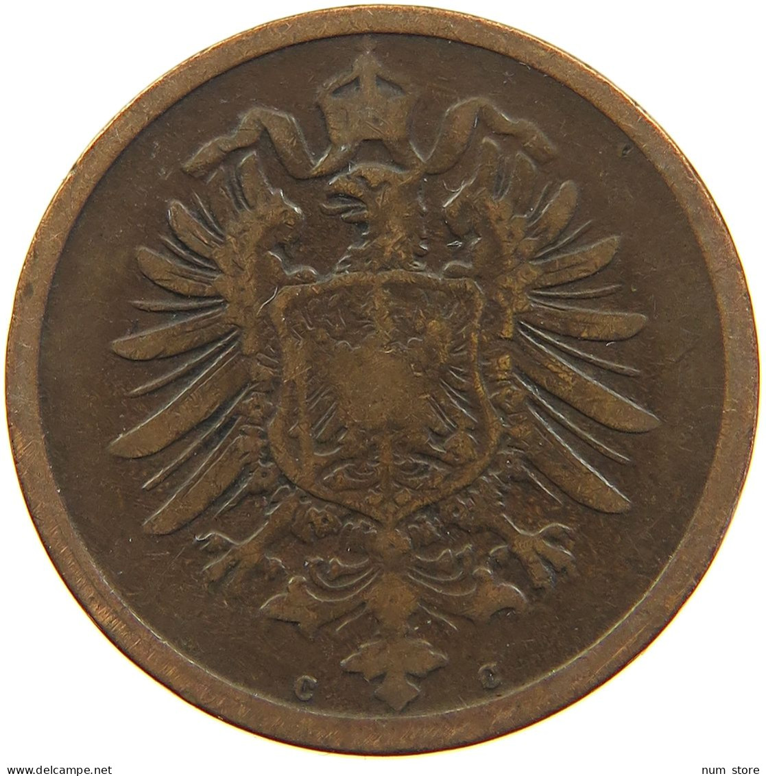 GERMANY EMPIRE 2 PFENNIG 1874 C #s109 1015 - 2 Pfennig