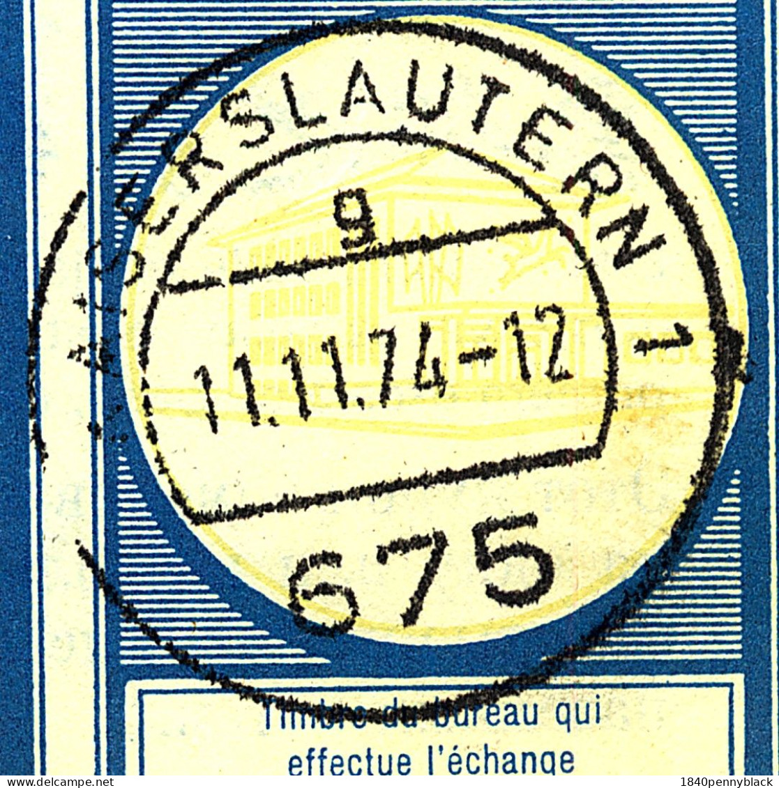 INDIA 1974 1.50 Rupees International Reply Coupon Bought In Bombay And Cashed In Kaiserslautern Germany - Non Classificati