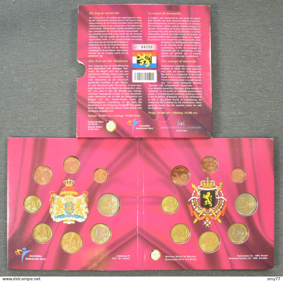 BENELUX Euroset 2012 • Official Euro Set • 24 Coins + 1 Token • Belgique Nederland Luxembourg • [24-907] - Belgien