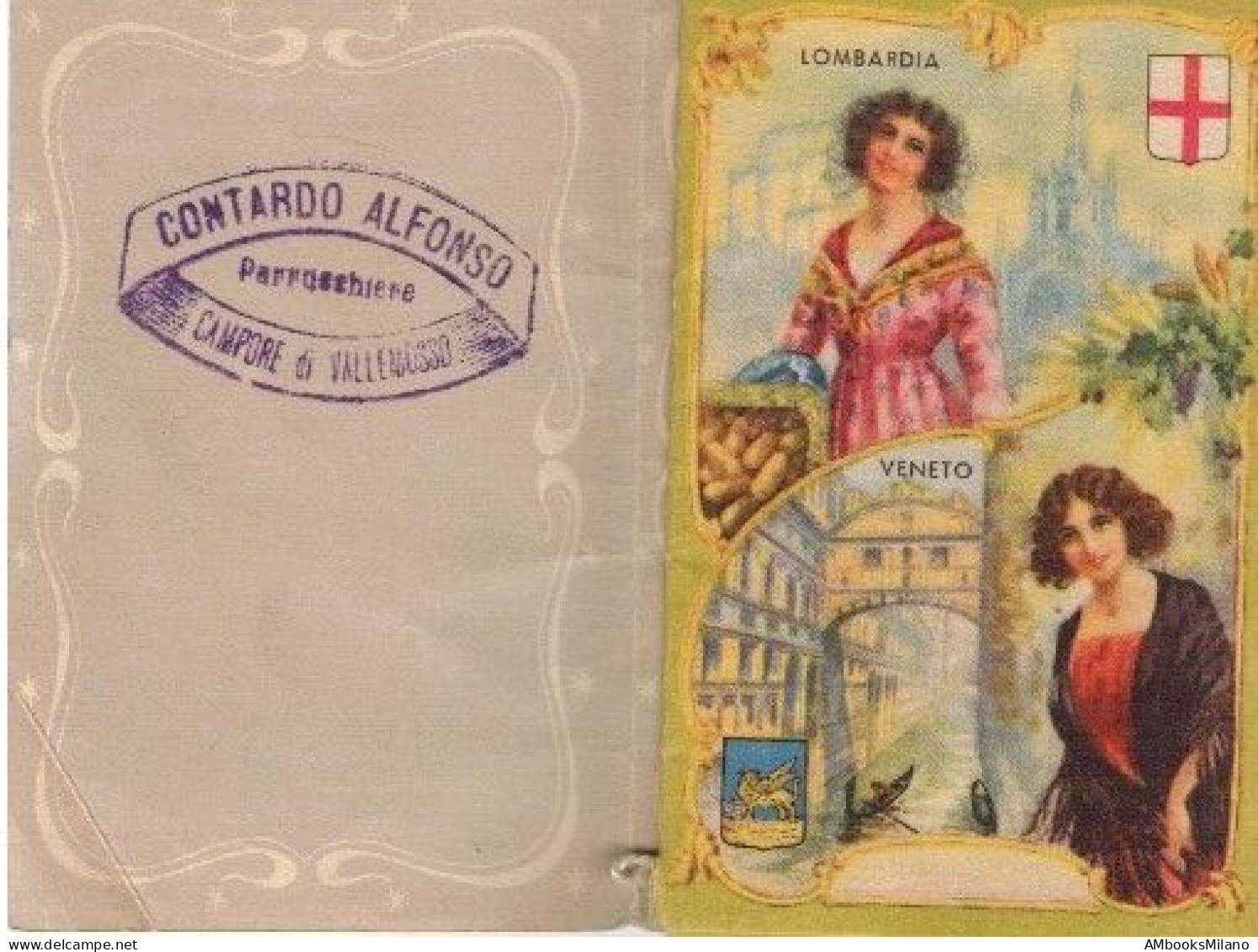 Calendarietto Da Barbiere Leggiadria Femminile Delle Regioni D'Italia - Tamaño Pequeño : 1941-60