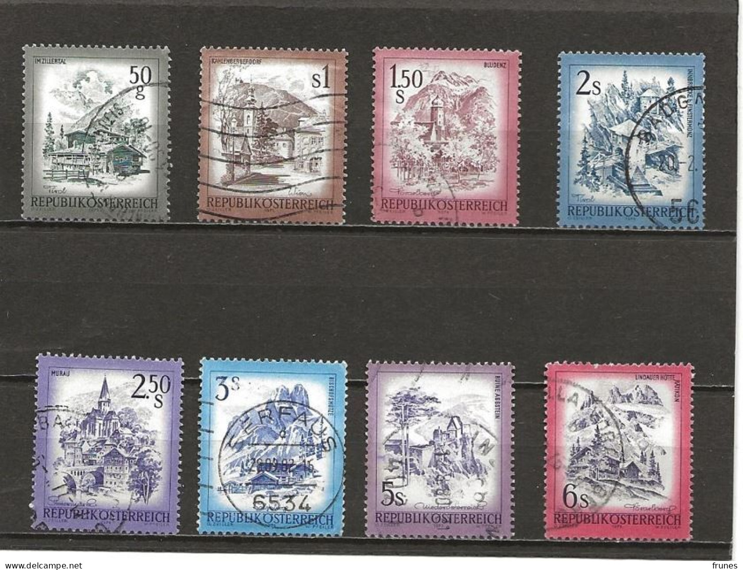 Österreich Gebäude-Landschaften 1959-1973 Gebraucht - Used Stamps