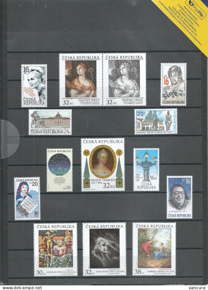Czech Republic Year Pack 2017 You May Have Also Individual Stamps Or Sheets, Just Let Me Know - Annate Complete