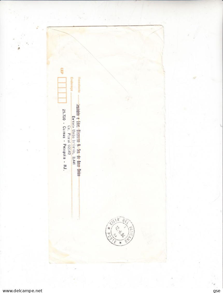 BRASILE  1984 -  Lettera Per Italy (Città Del Vaticano) - Olimpiade Los Angeles - Cartas & Documentos