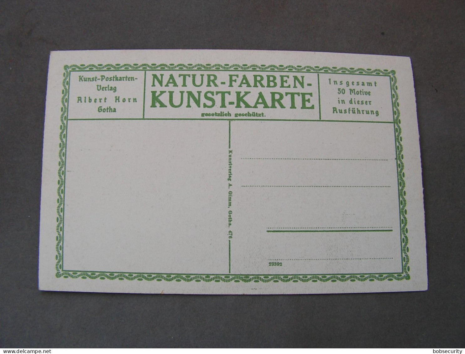 Gotha , Kunst Karte  Naturfarben   * Ca. 1910  Alberth Horn - Gotha