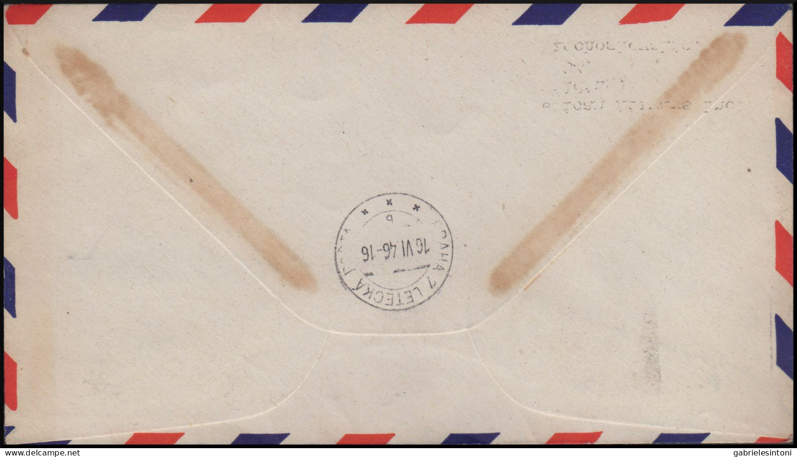 PV 15 - 16/6/1946 - First Flight From Limerick To Prague. Letter Sent From Ireland To Czechoslovakia - Brieven En Documenten