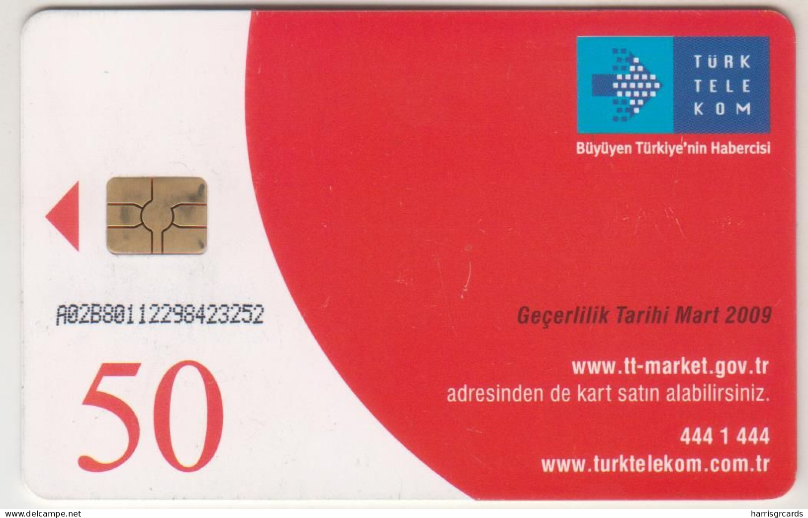 TURKEY - NF-5B 1989 (Aircraft) Mart ,Chip:GEM5 (Red),  Tirage 200,000 , 100 U ,used - Türkei