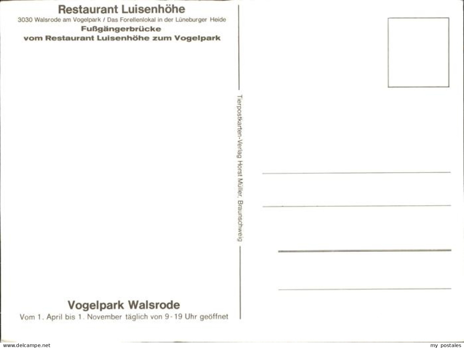 71436352 Walsrode Lueneburger Heide Vogelpark Walsrode Lueneburger Heide - Walsrode