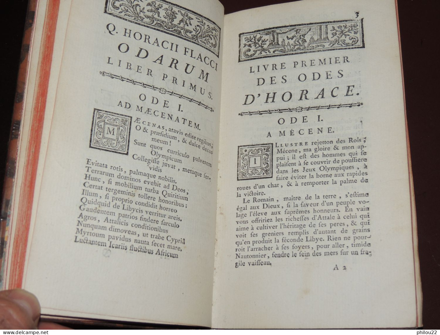 Odes D'Horace, Traduite Par Feu M. L'abbé Des Fontaines...  Berlin 1759 - 1701-1800