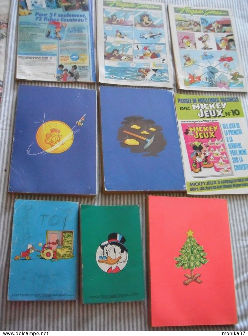 9 Gros Picsou Des Années 1980 1990 Mickey Parade - Collections