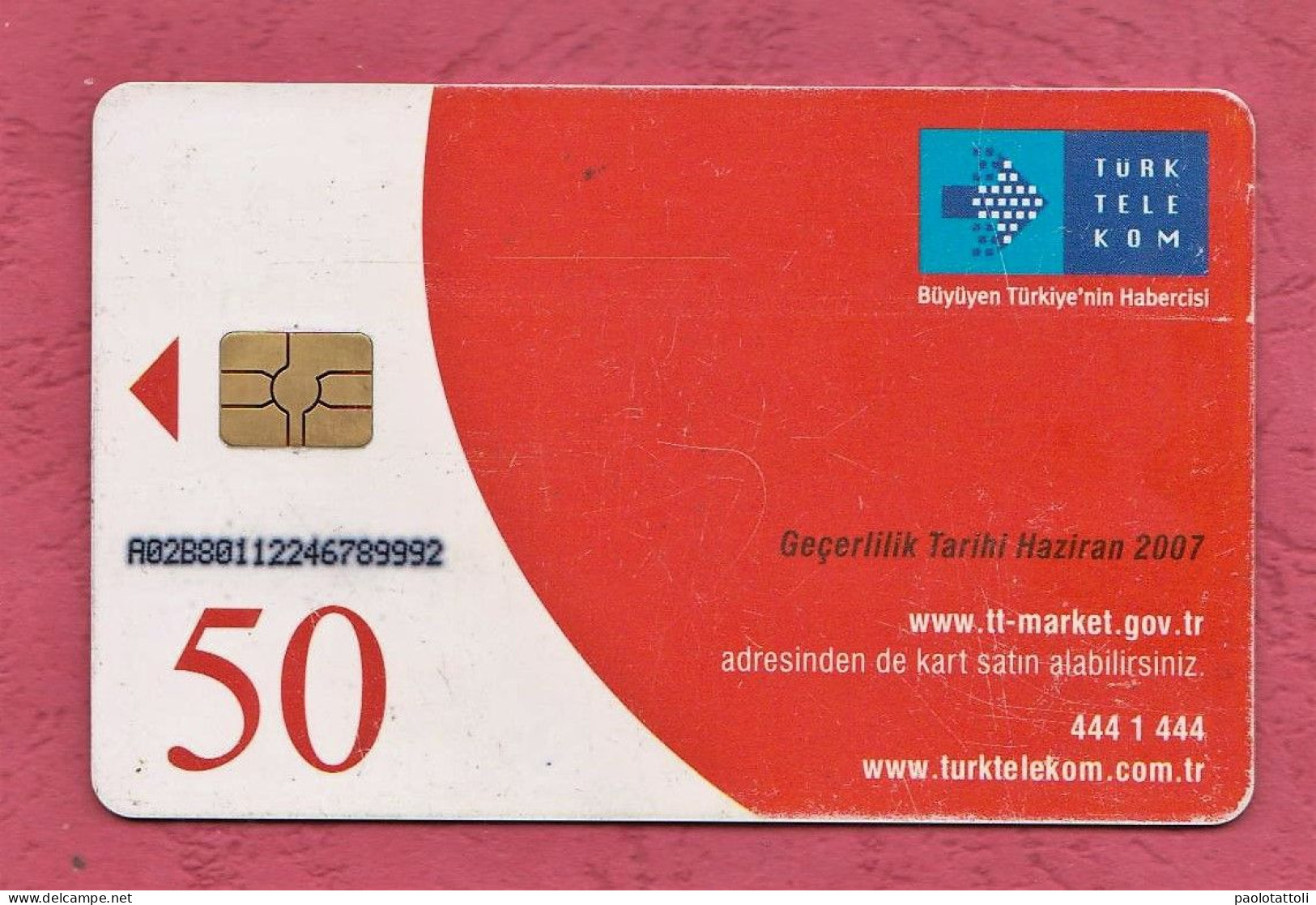 Turkey- Turktelekom- Ankara International Film Festival 3-13 March - Telephone Card With Chip Used By 50 Units- - Turkey