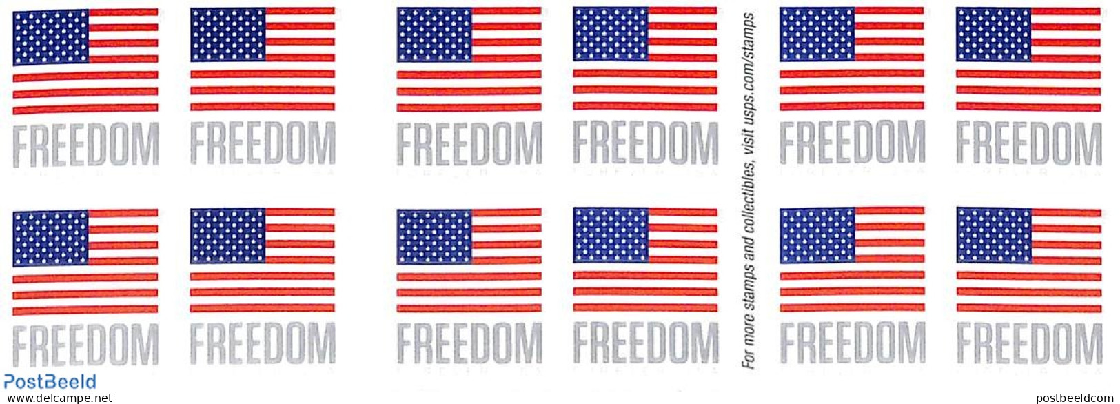 United States Of America 2023 Flag, Freedom Booklet  (with B111), Mint NH, History - Flags - Stamp Booklets - Neufs