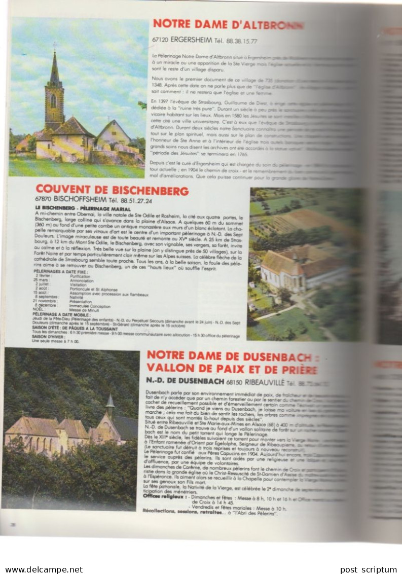 Livre -brochure - Les Sanctuaires De L'Est - Sur Le Chemin De Dieu - Alsace