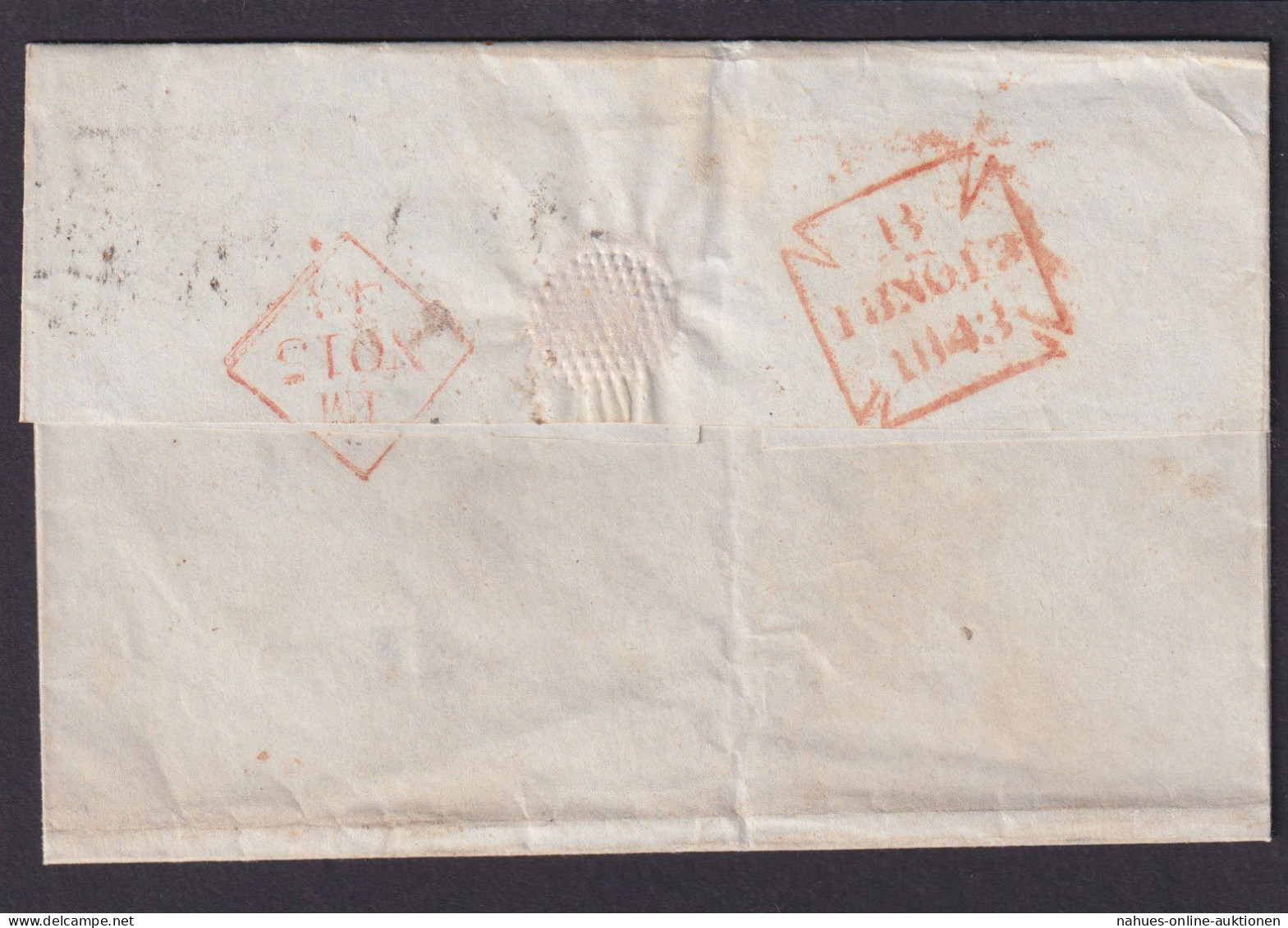 Großbritannien Brief Queen Victoria 3 A-K Malteser Mit Nummer 1 Selten 300,-++ - Cartas & Documentos