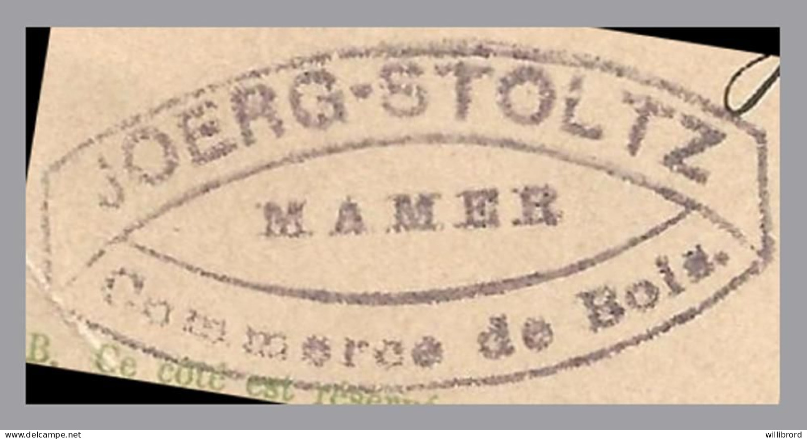 LUXEMBOURG - 1896 MAMER - JOERG-STOLTZ Cachet On 5c Allegory Reply Card - 1882 Allégorie