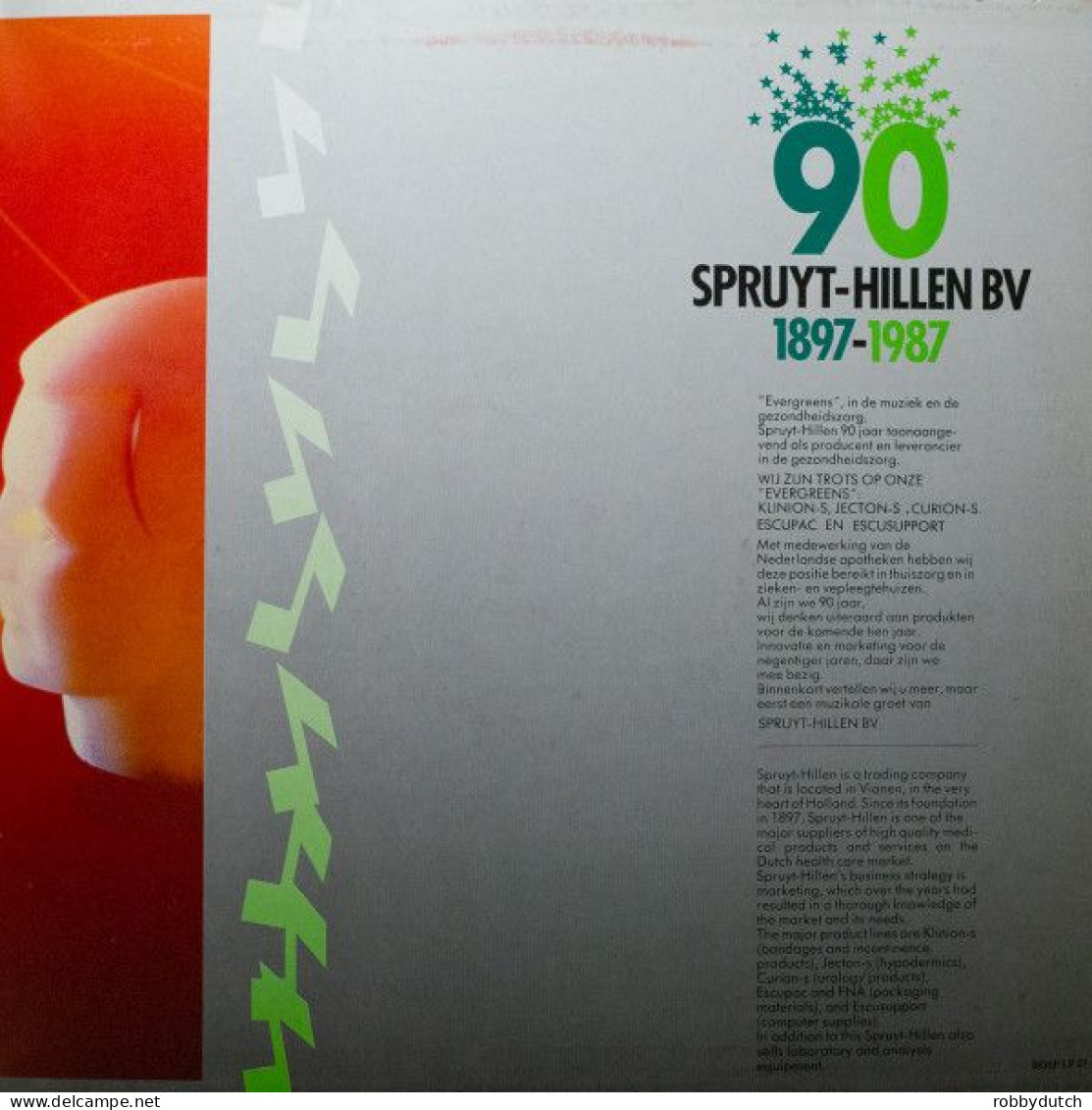 * 2LP *  90 SPRUYT-HILLEN BV 1897-1987 - NOTE-S - ERIC KRANS' DIXIELAND PIPERS / GEORGE SHEARING - Jazz