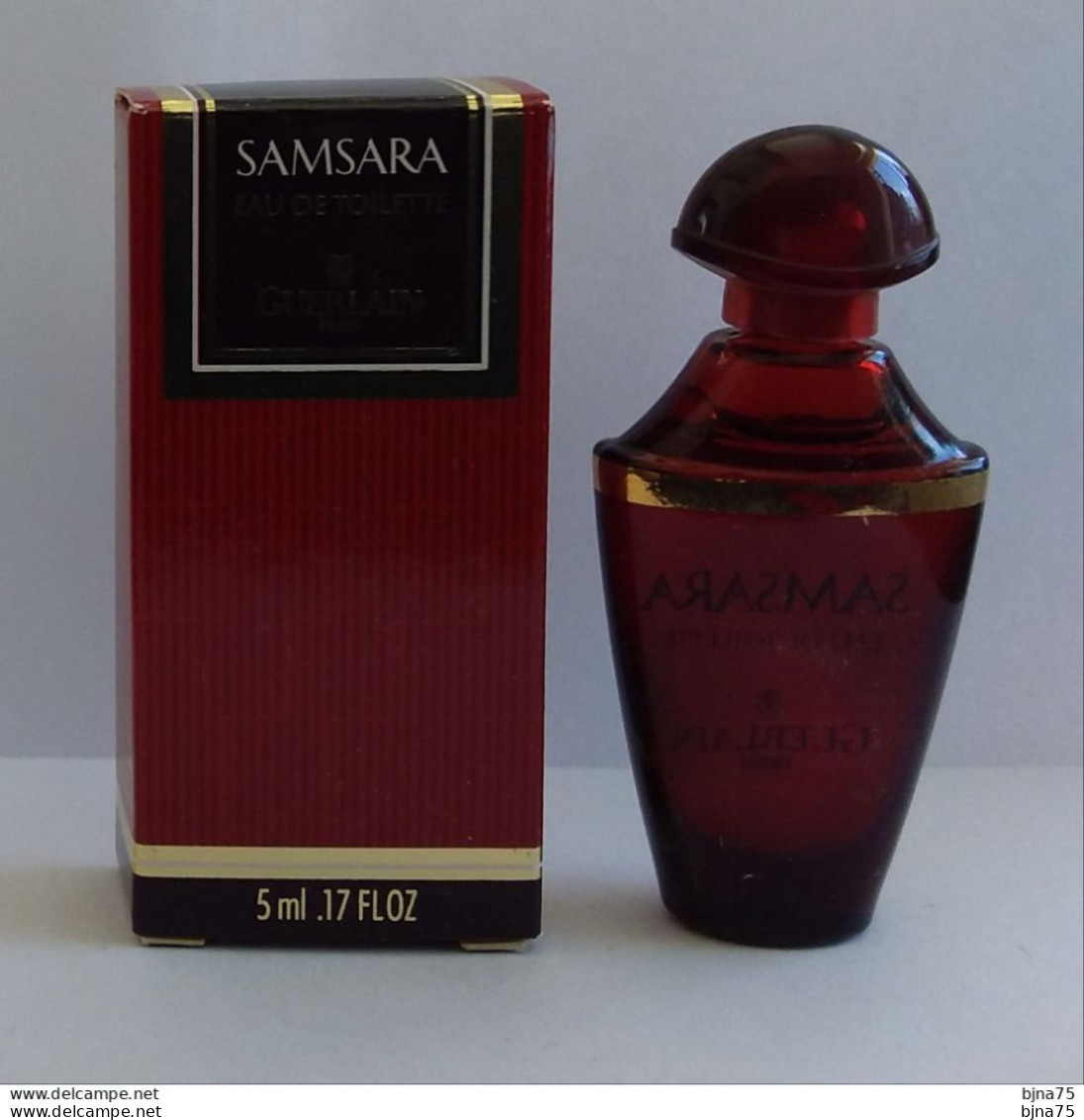 Miniature Eau De Toilette SAMSARA 0.17 Fl Oz. 5 Ml - Flacon, Parfum Et Boîte - Miniaturen Flesjes Dame (met Doos)