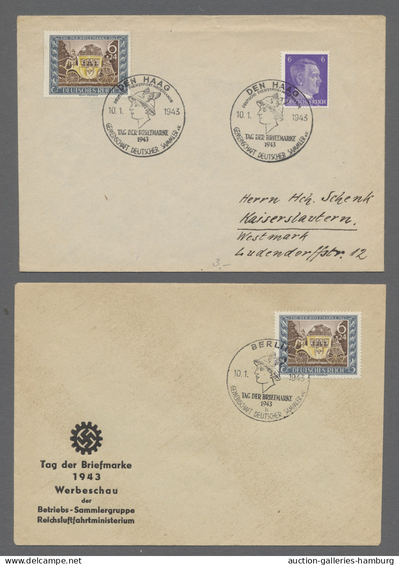 Liquidationsposten: Deutsches Reich - 3. Reich - 1943, Tag Der Briefmarke, über - Stamp Boxes