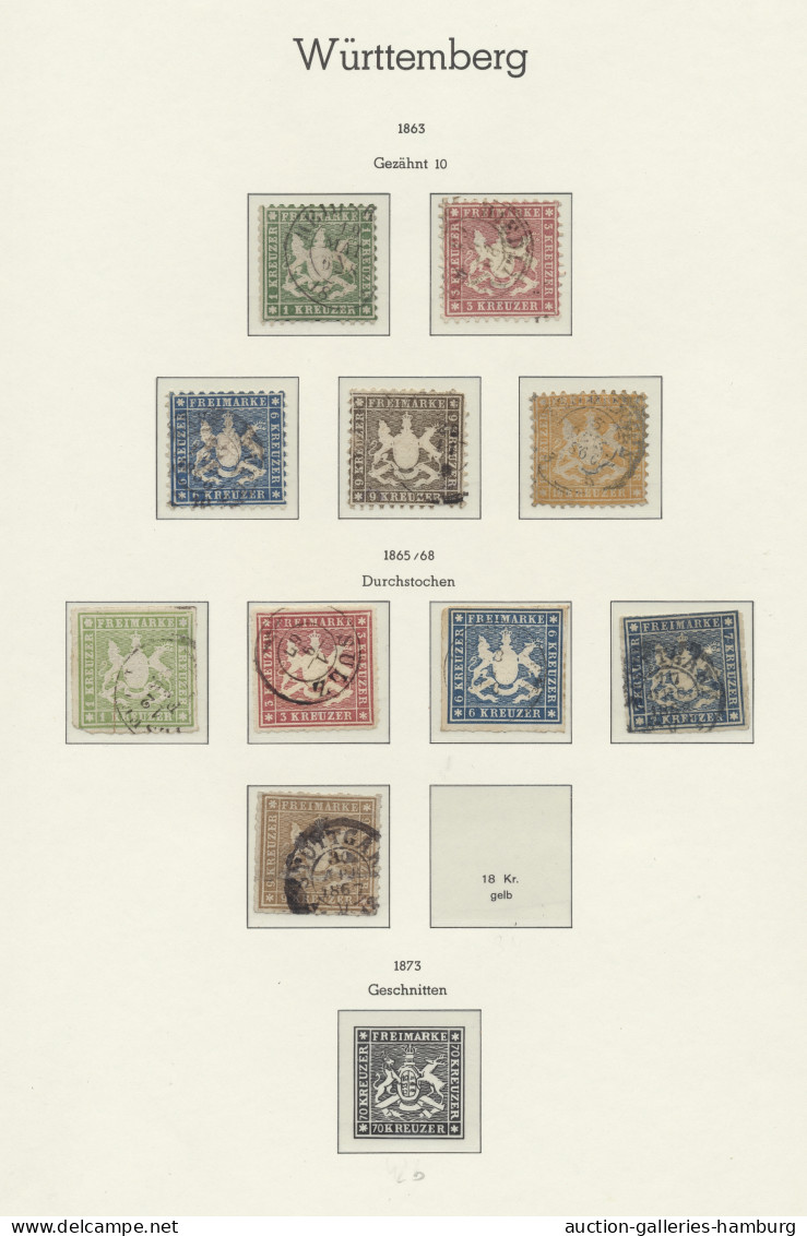 Altdeutschland: 1850-1923, Sammlung In Leuchtturm-Vordruckalbum, Die Meisten Län - Collezioni