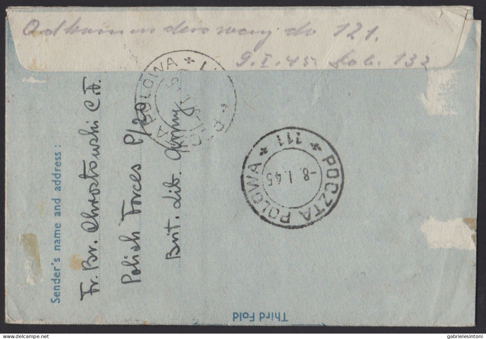 PM 62 - 17/11/1944 - Military Post. Lettercard Sent From Kenya To Italy. English Censorship. Arrival POCZTA POLOWA 111 - Kenya & Uganda