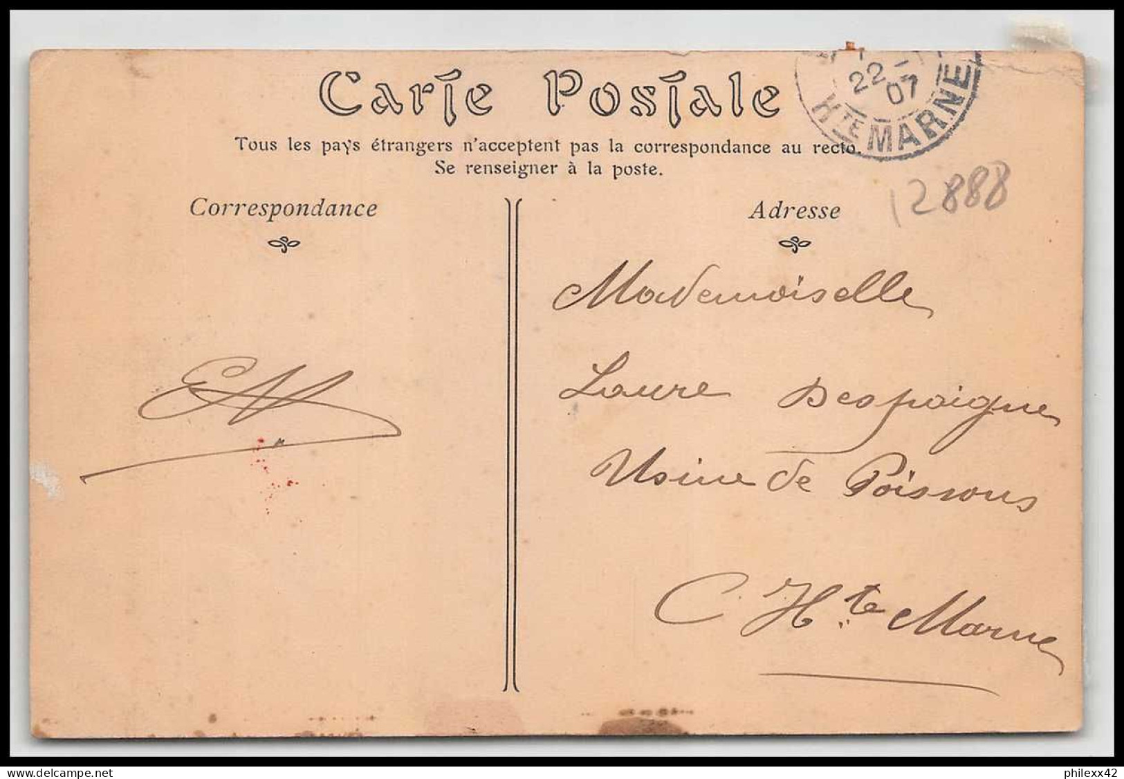 12888 5c Vert Convoyeur Nice 1907 Monaco Carte Postale Menton Postcard - Lettres & Documents