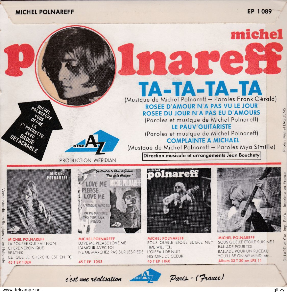 MICHEL POLNAREFF : " Ta-ta-ta-ta " - EP - Otros - Canción Francesa