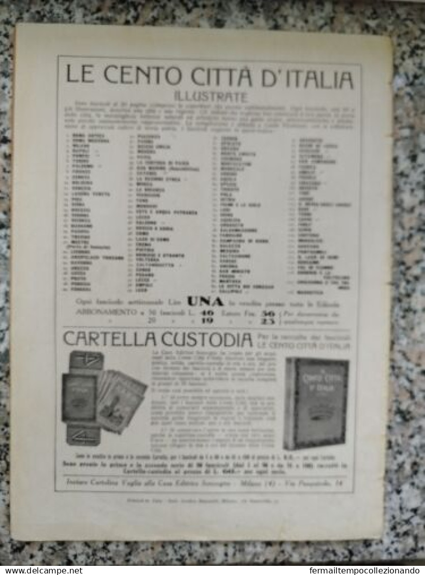 Bi Le Cento Citta' D'italia Illustrate Capri L'isola Delle Sirene Napoli - Tijdschriften & Catalogi